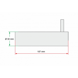 3007259LG Svornjak s podmazivanjem 30x107 mm Dautel